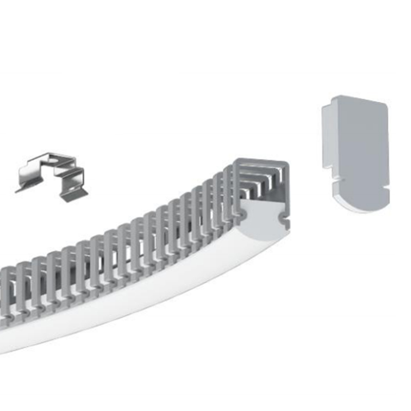 Bendable LED Aluminum Profile S Shape For 10mm Flexible LED Light Strips